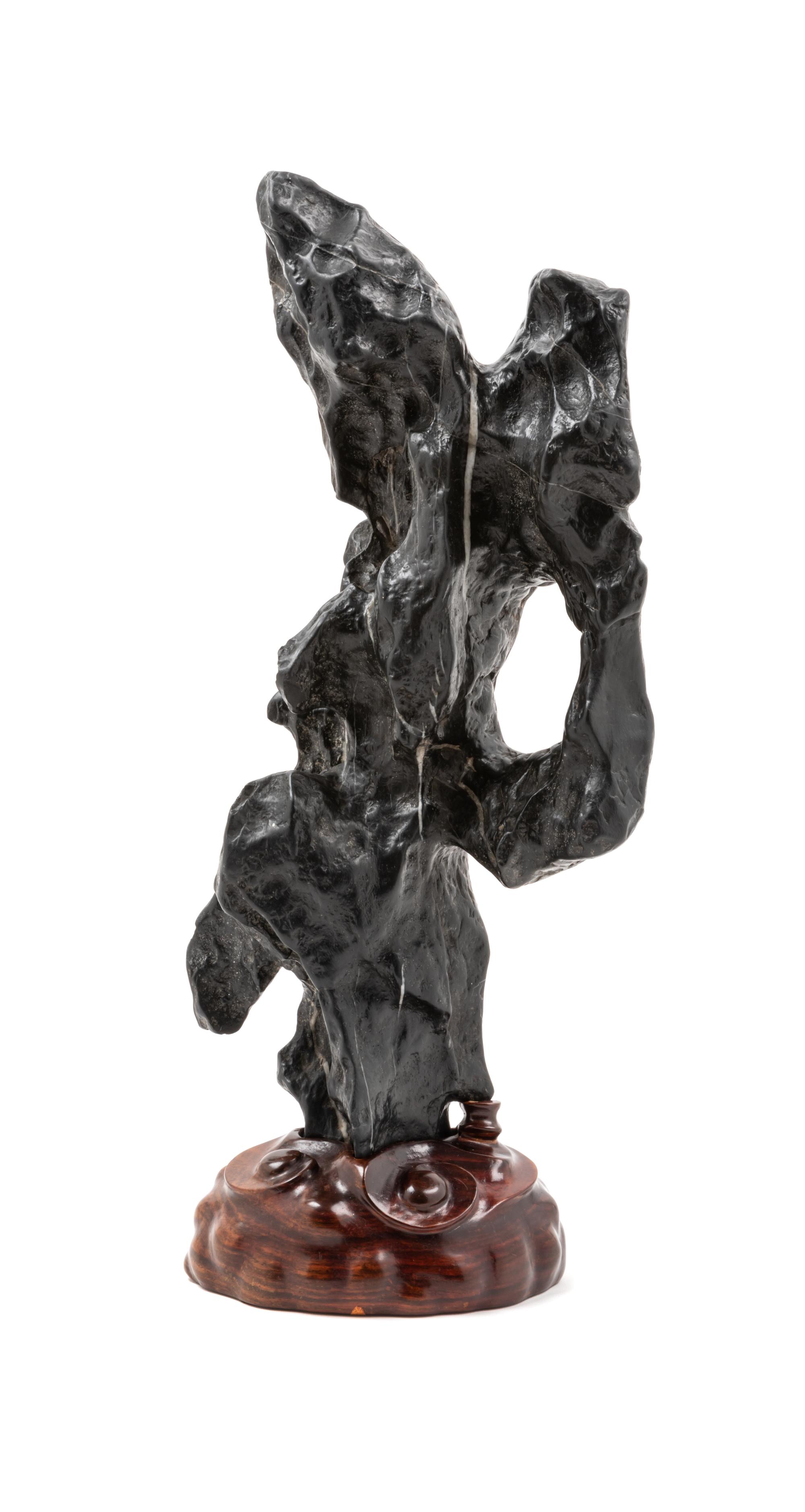 A Chinese Lingbi Scholar's Rock Height 16 1/2 inches. — 18TH CENTURY