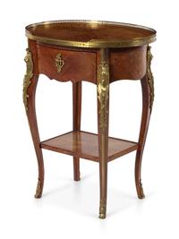A Louis XV Style Gilt Bronze Mounted Kingwood Table