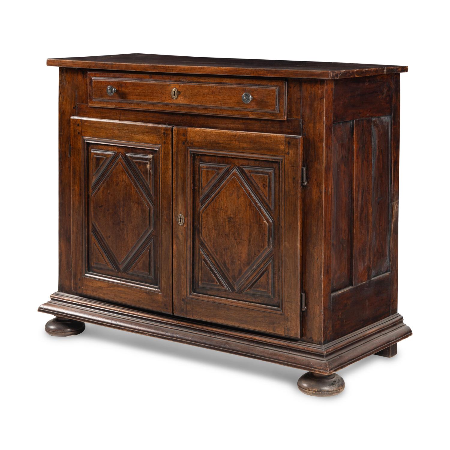 A Louis XIV Provincial Walnut Cabinet