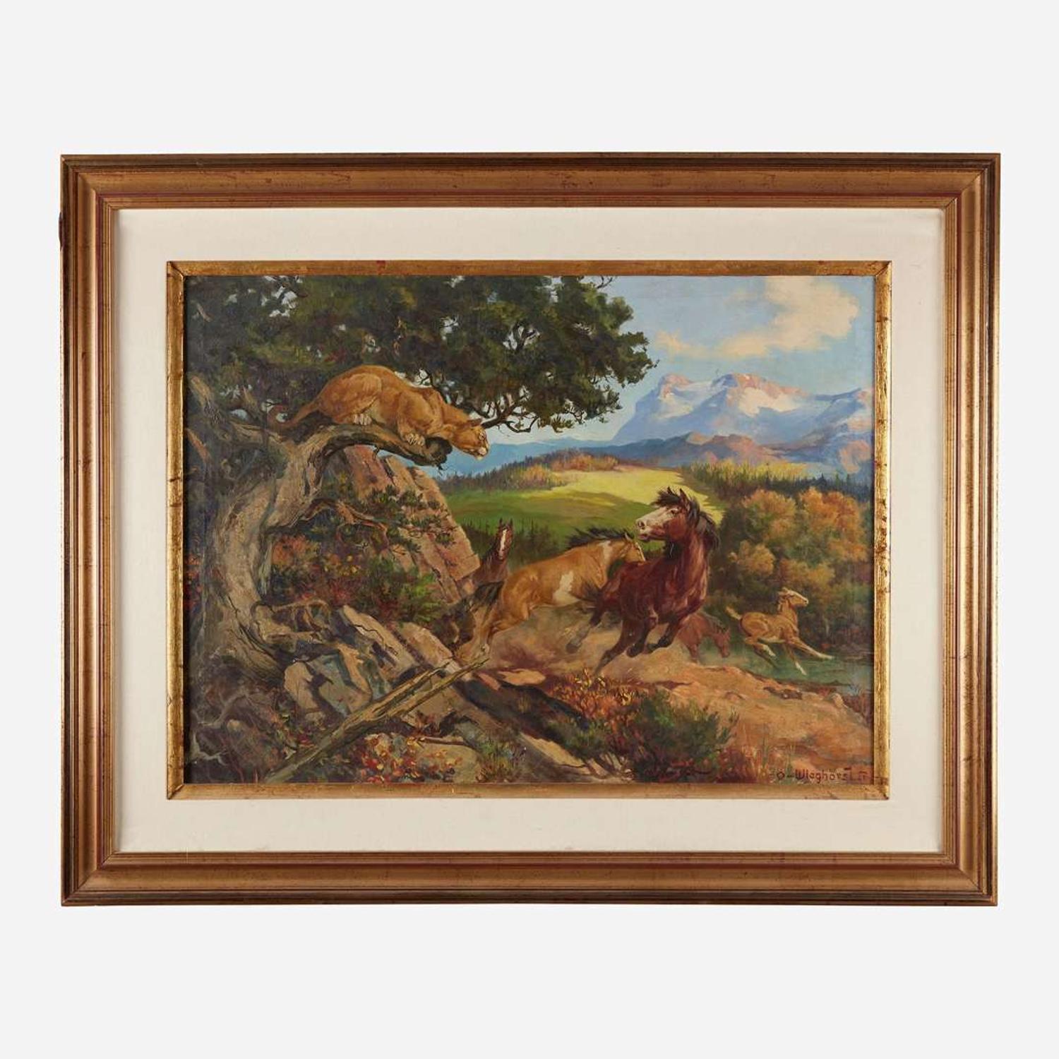 Olaf Wieghorst (American, 1899-1988) The Menace