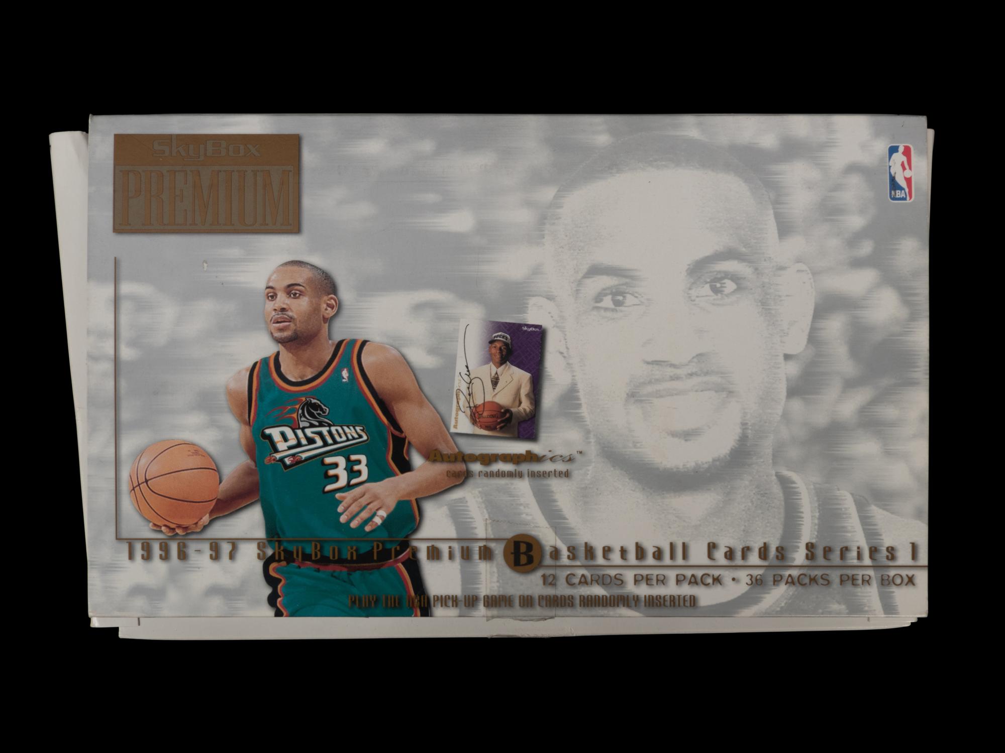 A Group of 42 Packs of 1996-97 Skybox Premium Series One Basketball Cards