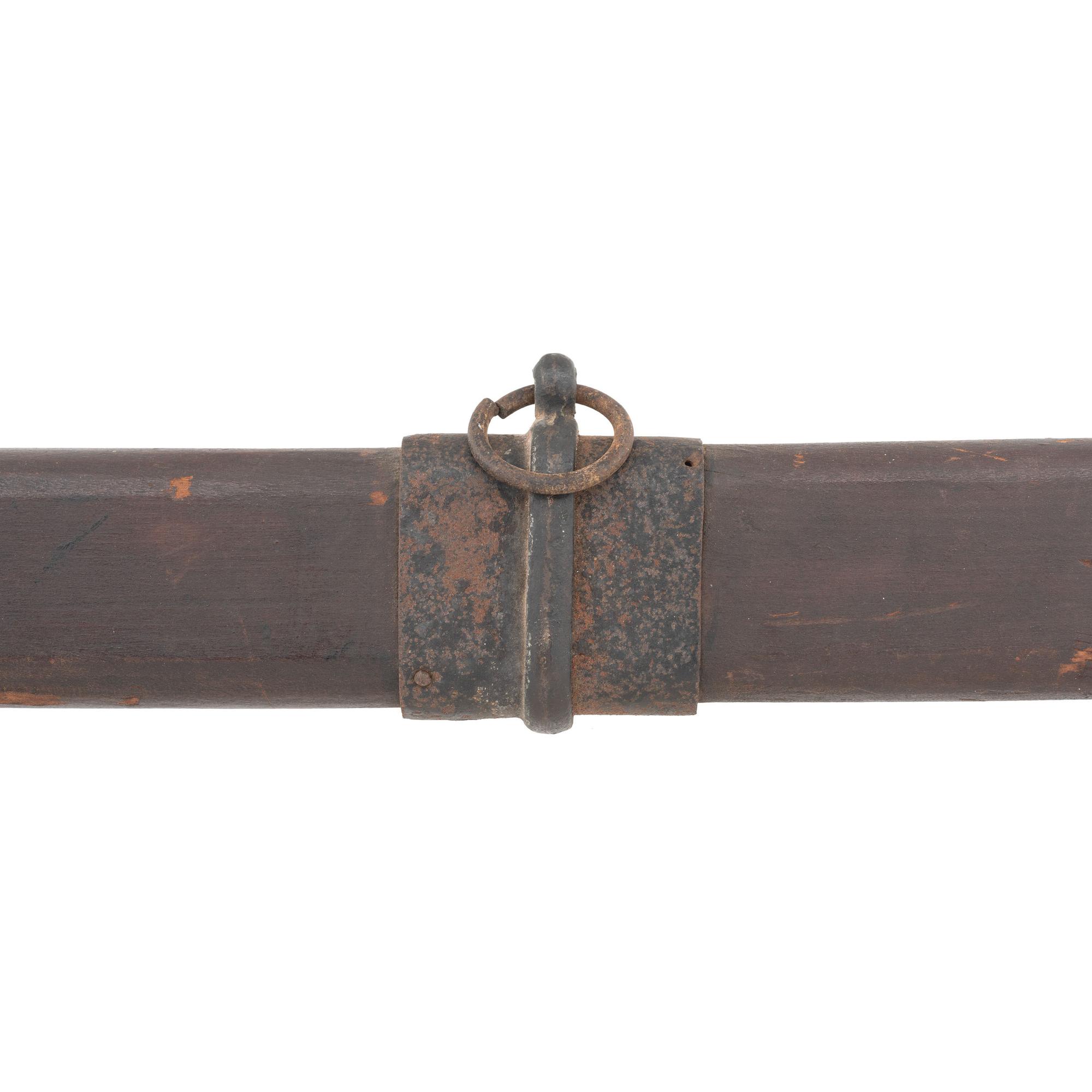 Confederate Cavalry Saber in Wooden Scabbard by Kraft, Goldschmidt & Kraft or H. Marshall