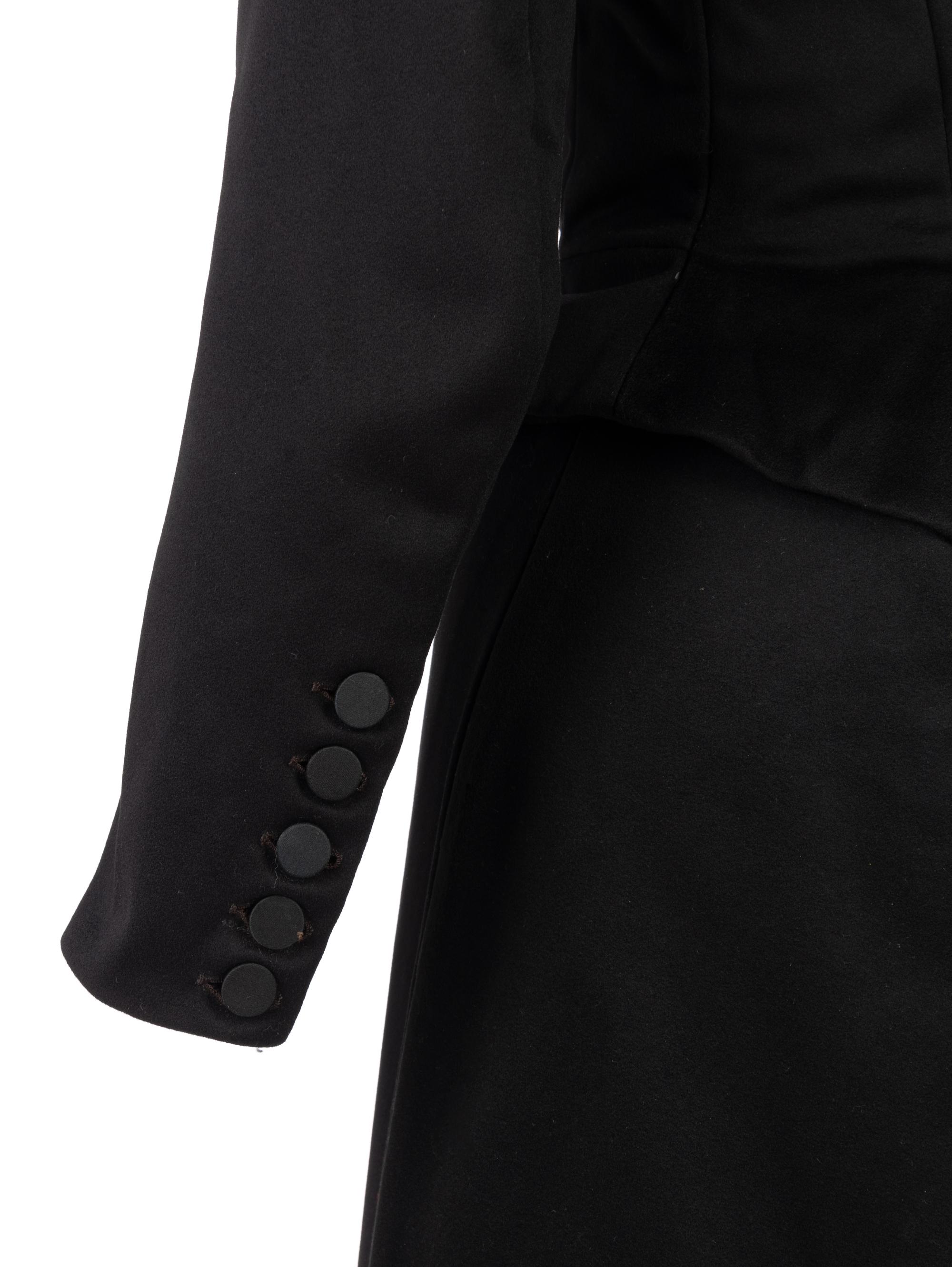 Collection of Four 19th Century Black Wool Riding Clothes, 1880-1890