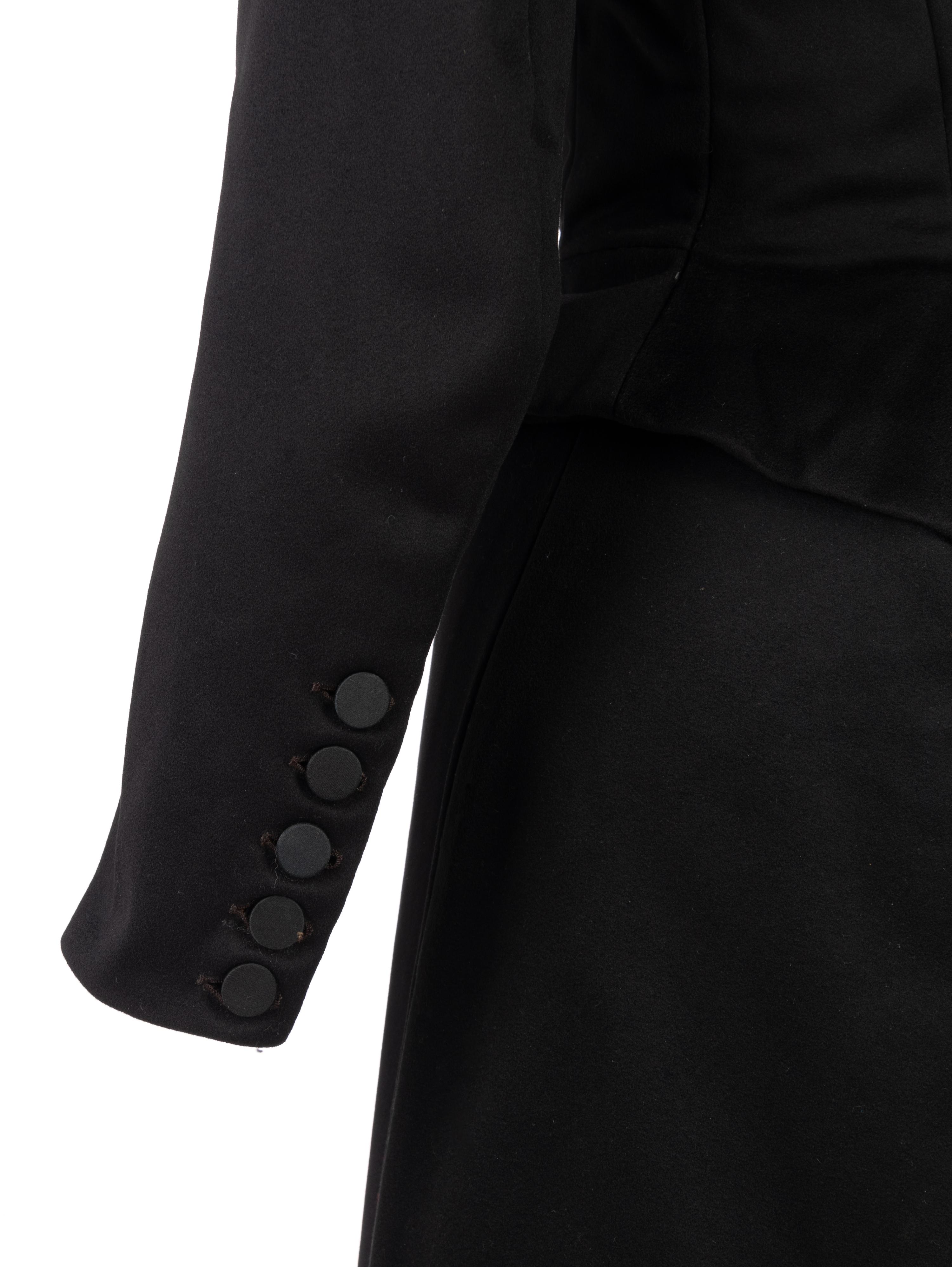 Collection of Four 19th Century Black Wool Riding Clothes, 1880-1890