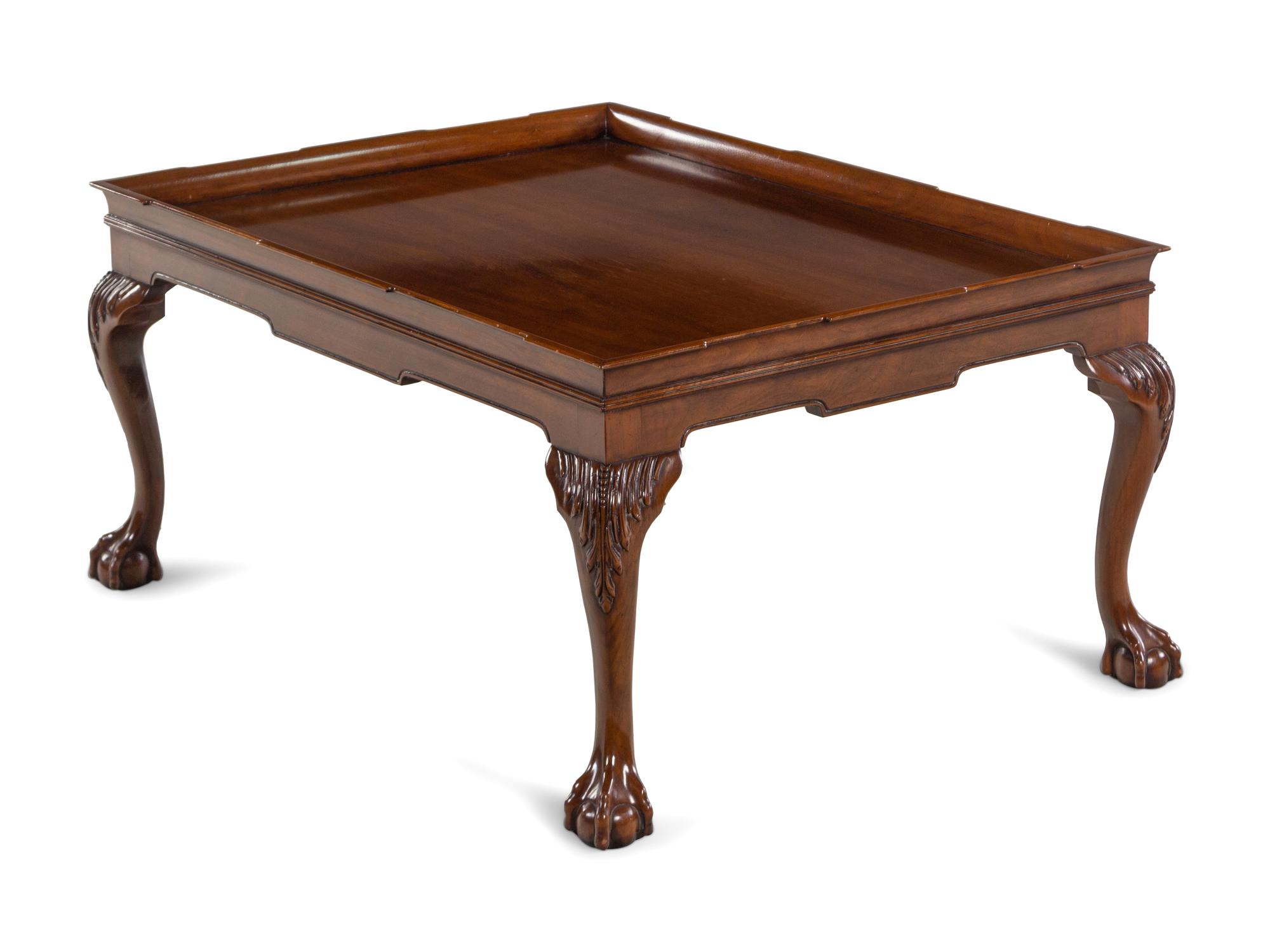 A Kittinger Georgian Style Mahogany Cocktail Table