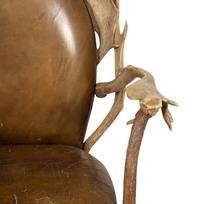 A Victorian Stag Horn Armchair