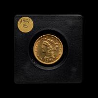 A 1901-S Liberty Head $5 Gold Coin