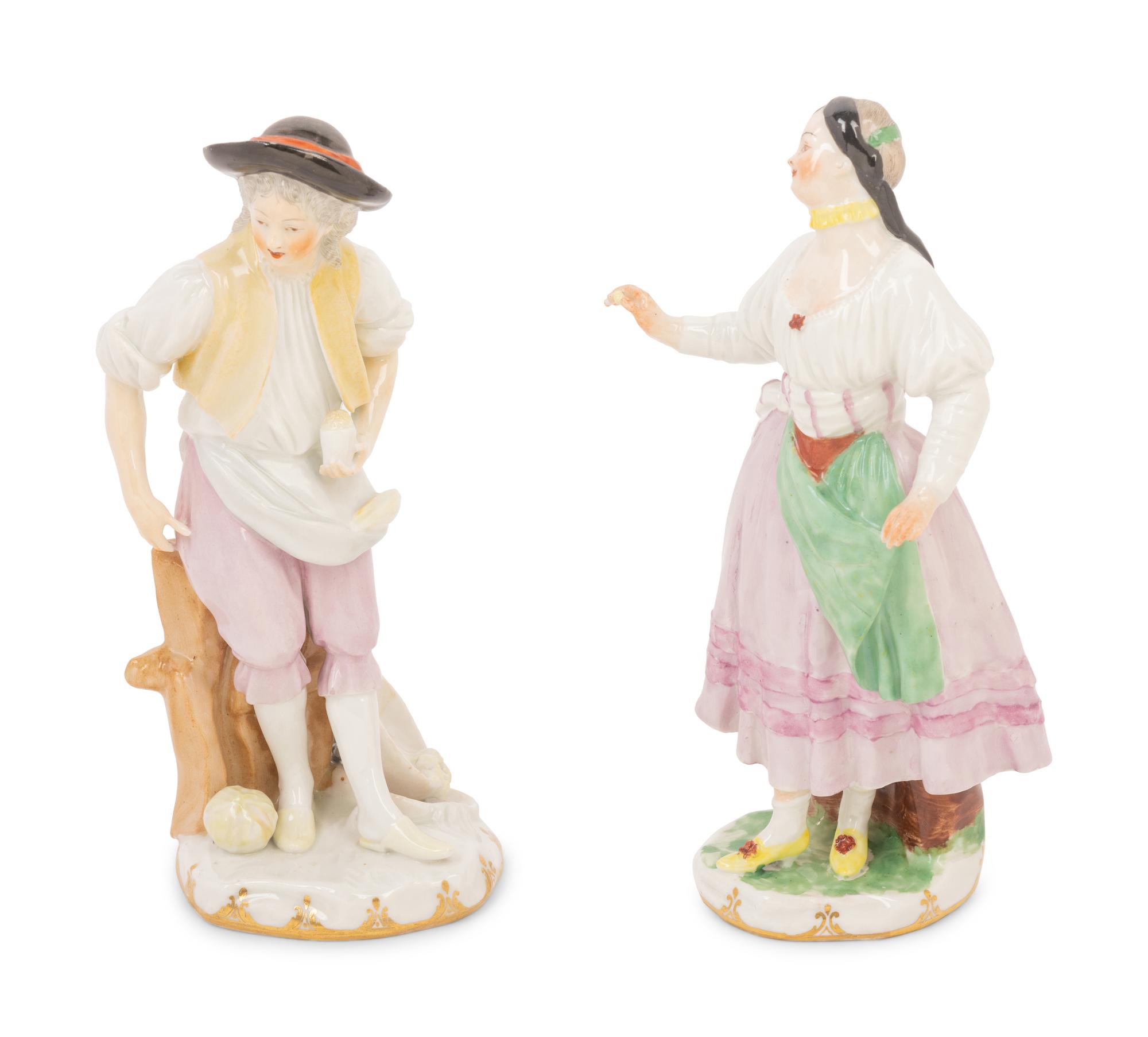 A Pair of Vienna Porcelain Figures