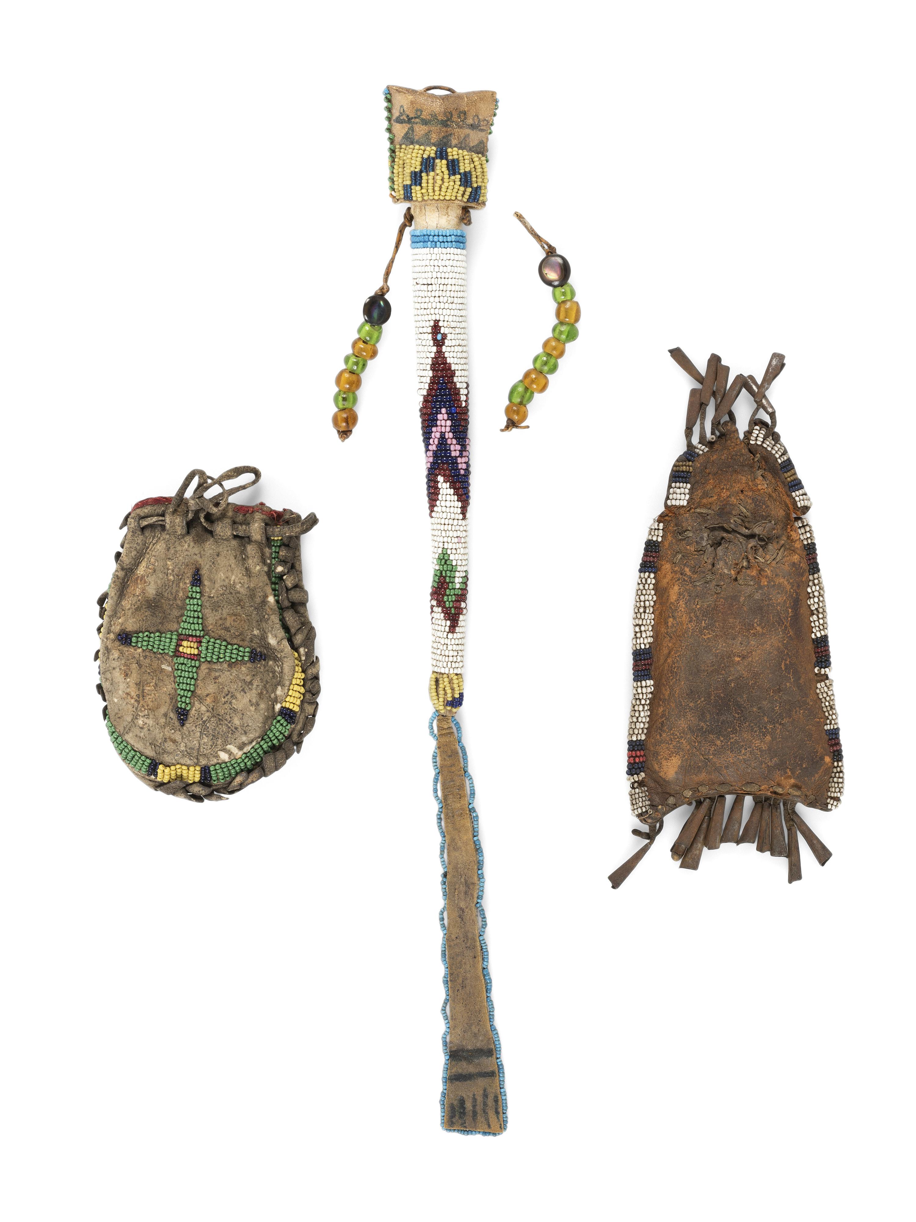 Southern Plains Beaded Strike-A-Light Case, with Striker, PLUS