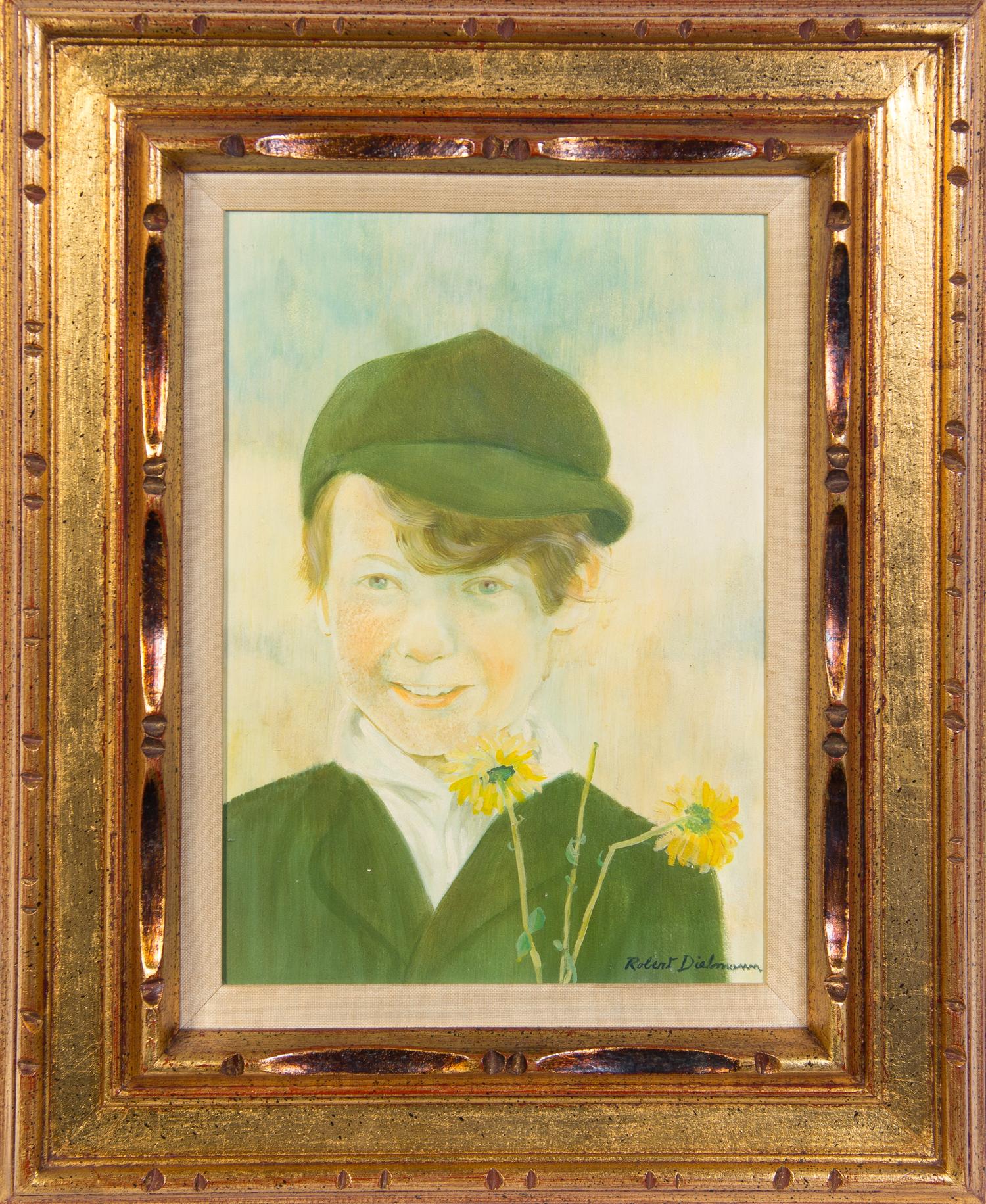 Robert Dielmann, (American, 20th century), Portrait of Young Boy