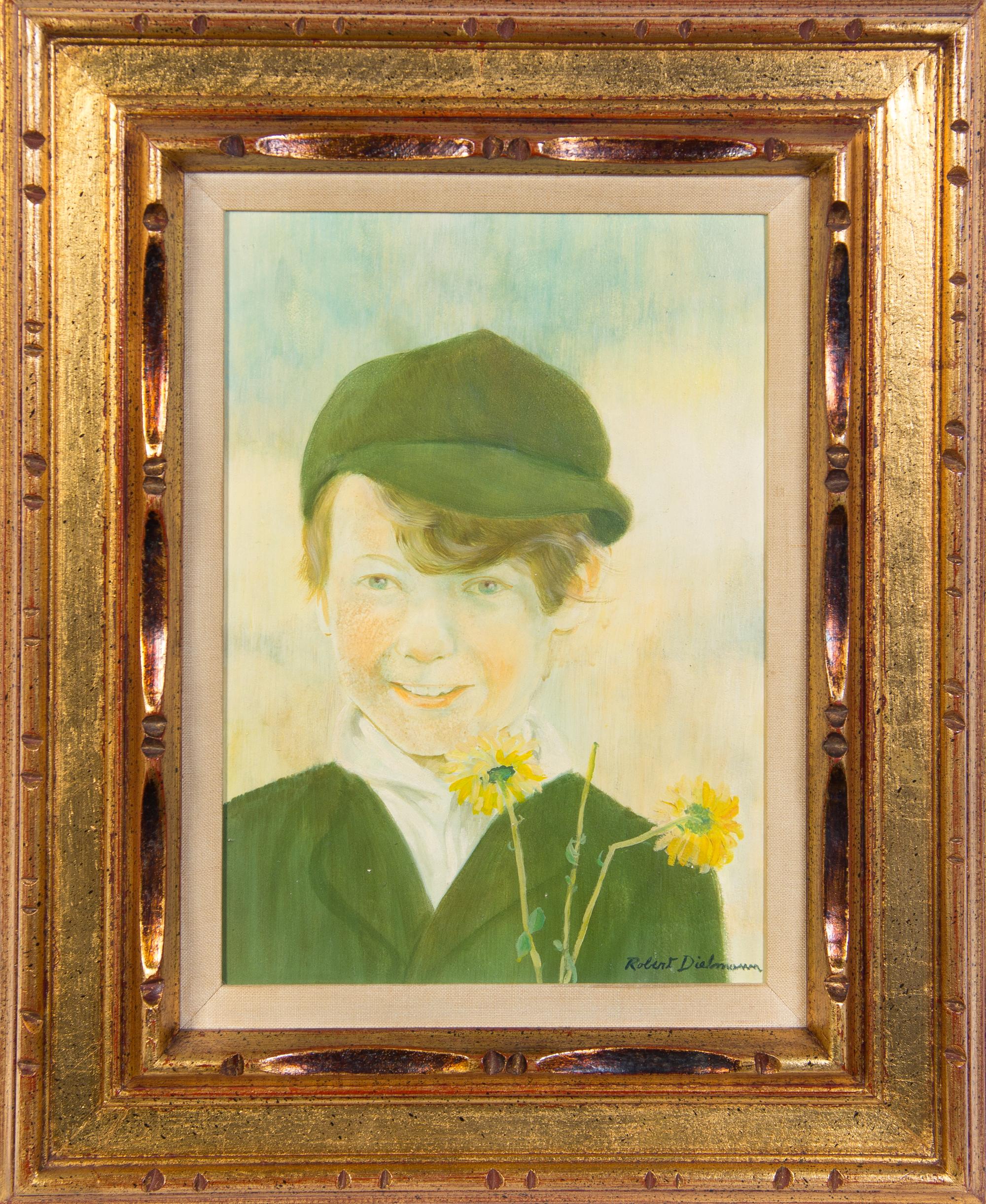 Robert Dielmann, (American, 20th century), Portrait of Young Boy