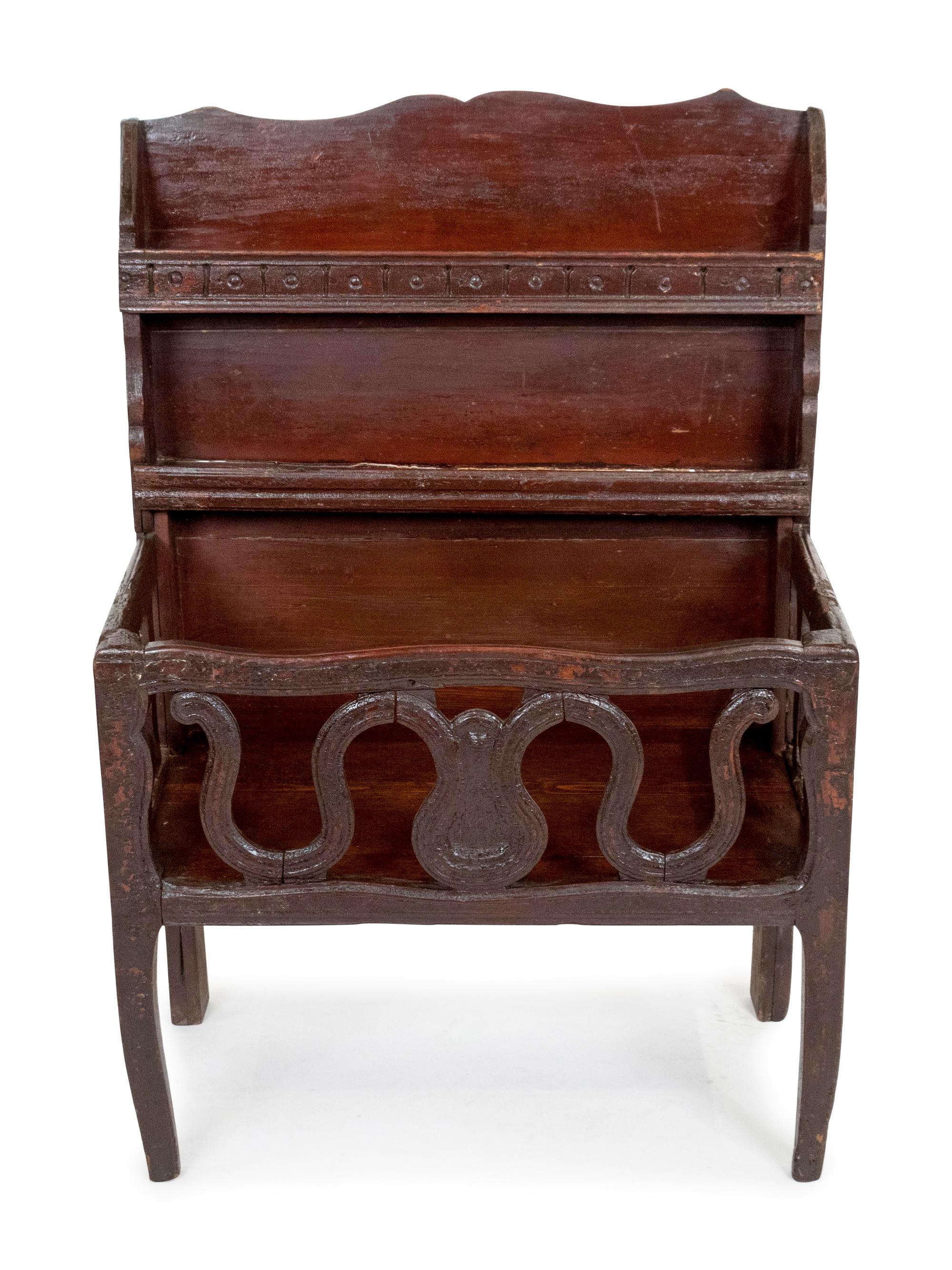 An Unusual French Carved Walnut Egouttoir — FIRST HALF 19TH CENTURY
