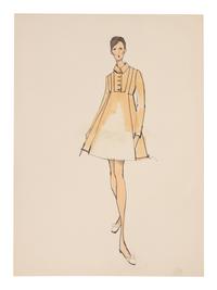 11 Michaele Vollbracht for Geoffrey Beene Fashion Illustrations, Late 1960s