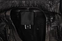 Ralph Rucci Cut and Embroidered Leather Jacket