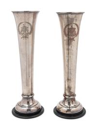 A Pair of Silver-Plate Loving Cups