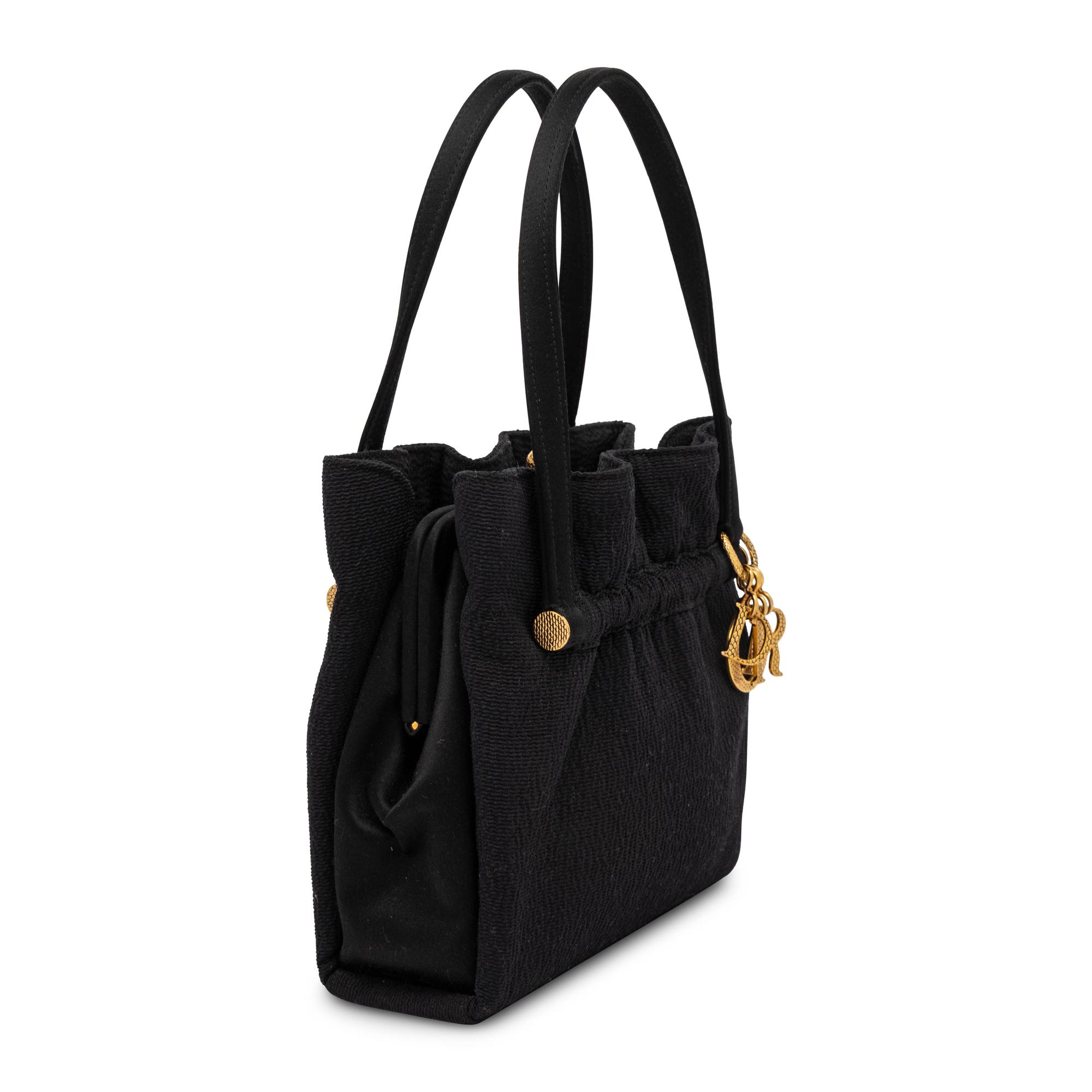 Christian Dior, Black Silk Handbag, 1999