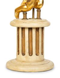 A Pair of Louis XVI Style Six-Light Giltwood Figural Candelabra