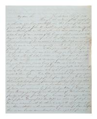 [TEXAS]. UPSHAW, Horace L. Autograph letter signed twice ("H. L. Upshaw," "H. Upshaw"), to George W. Blow Jr. San Antonio, 16 February 1845.