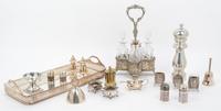 A Group of Silver-Plate Table Articles Length of longest 14 1/2 inches. — Various Makers, 20th Century