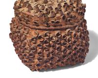 A Group of Six Northeastern Painted and Decorated Splint Baskets