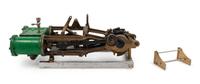 A Painted Metal Locomotive Drive Piston and Cylinder Demonstration Model