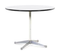 Set of Four DKR-2 Bikini Dining Chairs, together with an Aluminum Group Dining Table Herman Miller, USA