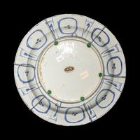 A Chinese Export Blue and White 'Kraak' Porcelain Charger, Ming Dynasty 明 青花外銷花籃圖克拉克式大盤