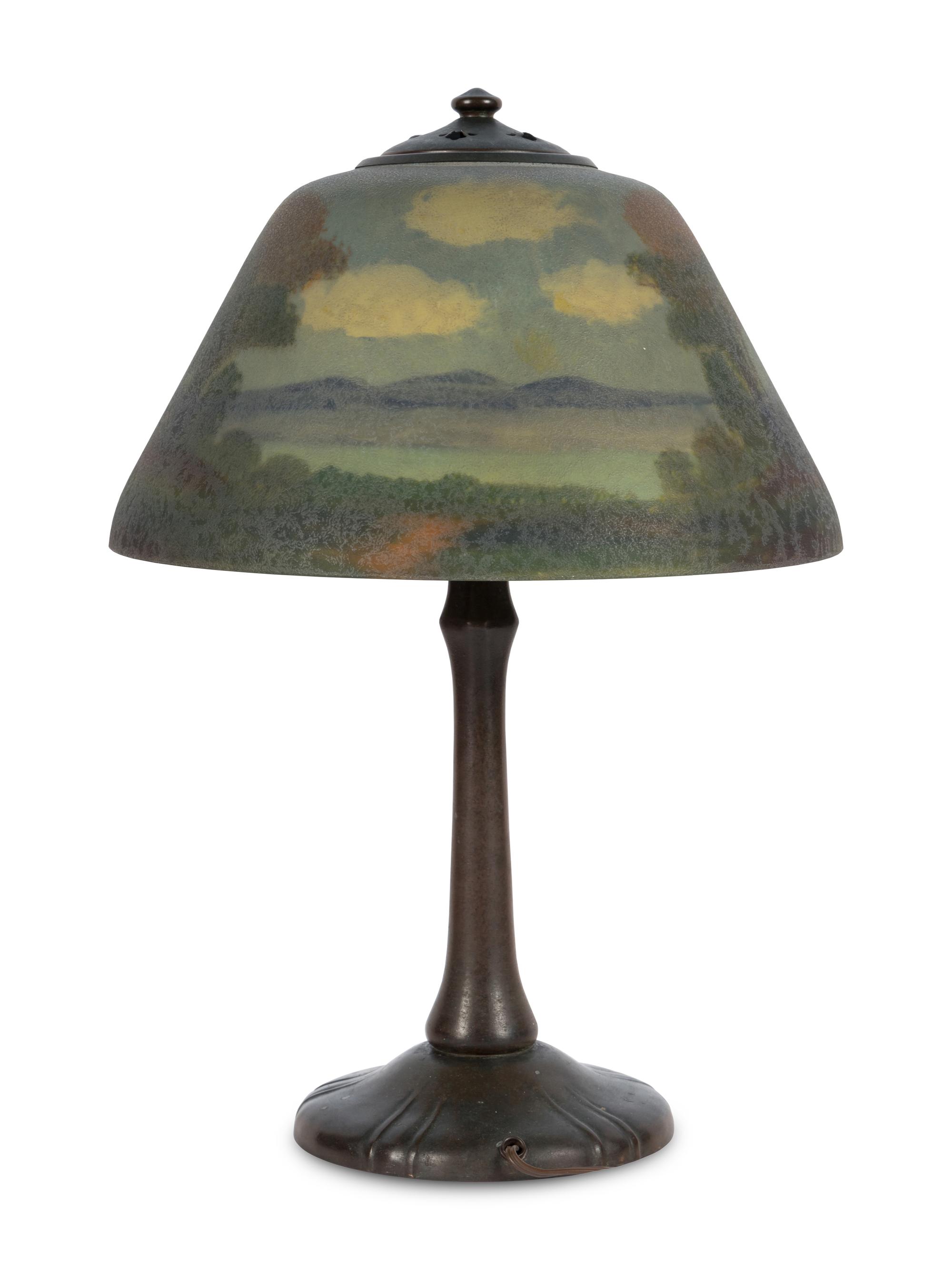 Reverse Painted Lamp