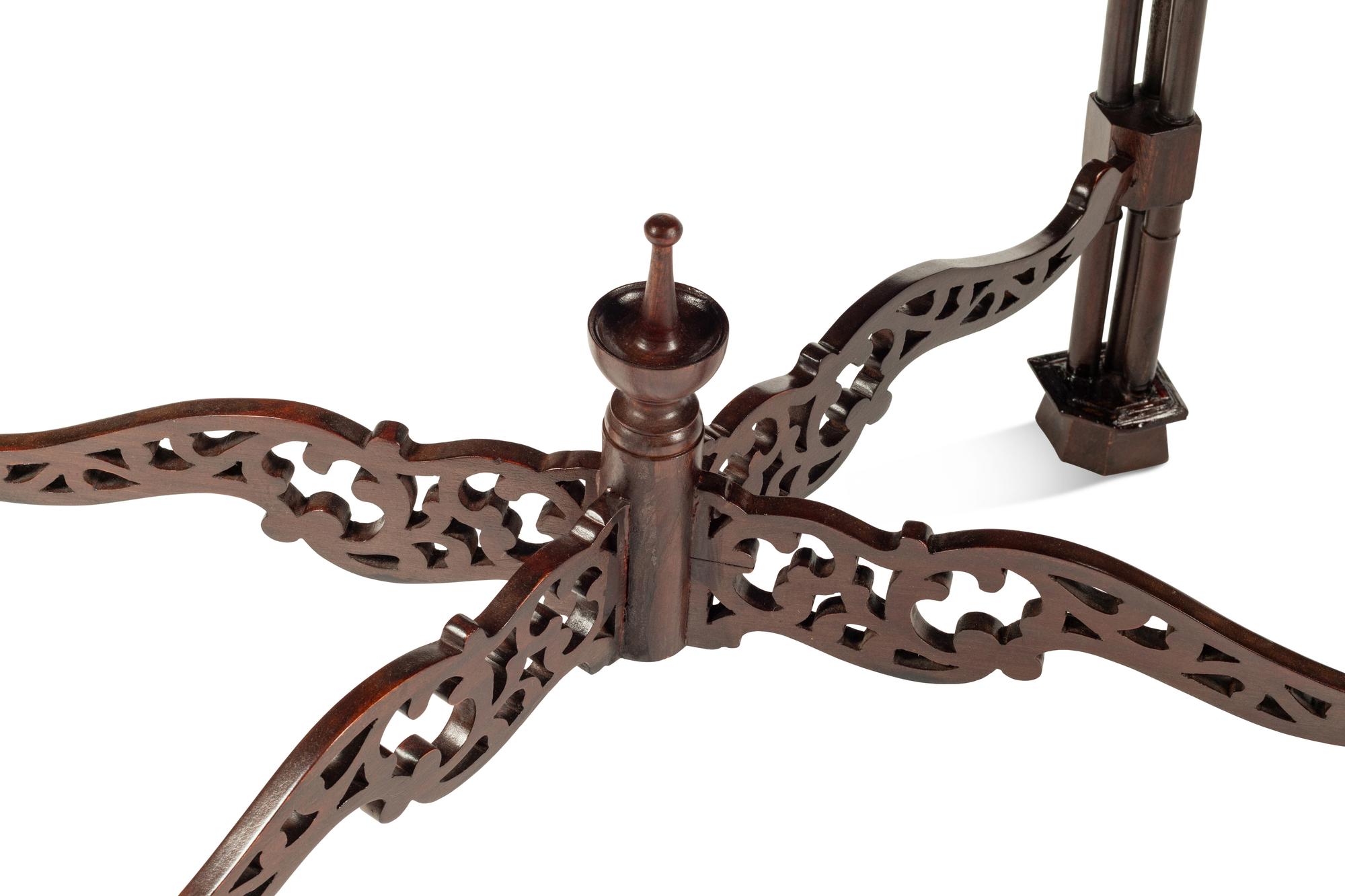 A Pair of George III Style Mahogany Tea Tables