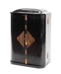 A Japanese Lacquered Shrine Height 30 x width 20 1/2 x depth 15 inches.