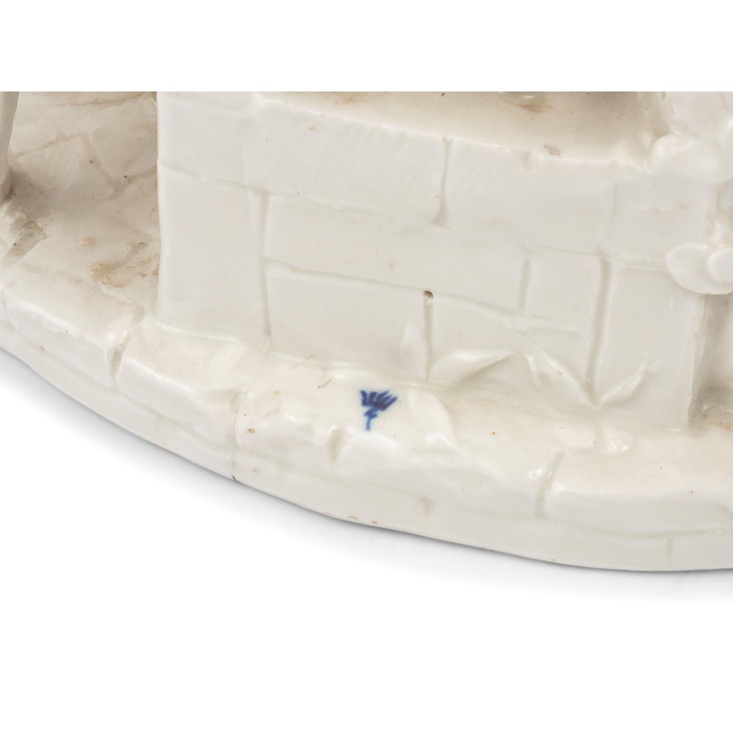 A German Blanc-de-Chine Porcelain Figural Group
