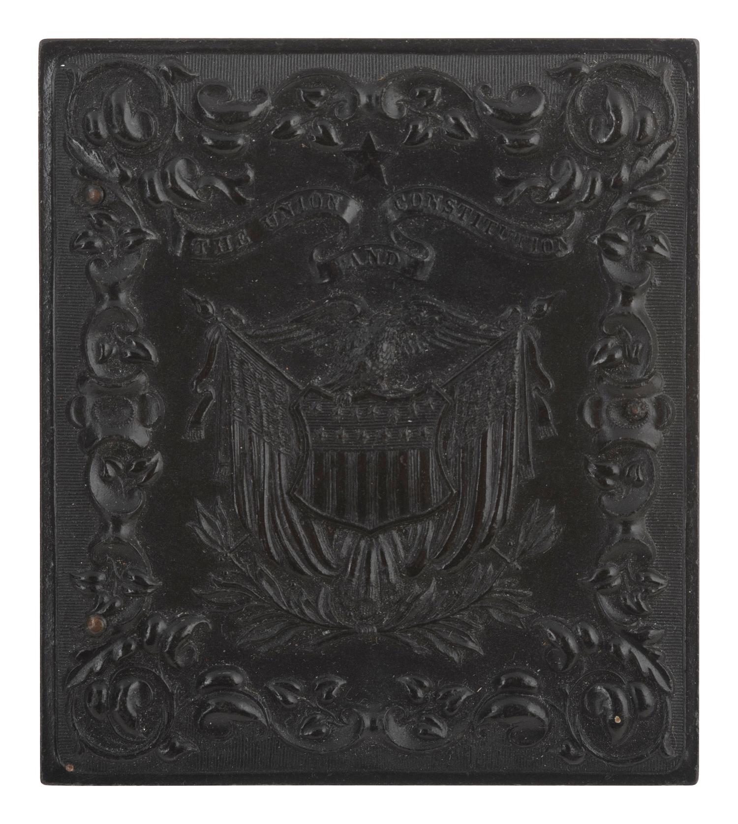 [EARLY PHOTOGRAPHY]. 5 daguerreotypes, ambrotypes, & tintypes featuring groups of male subjects.
