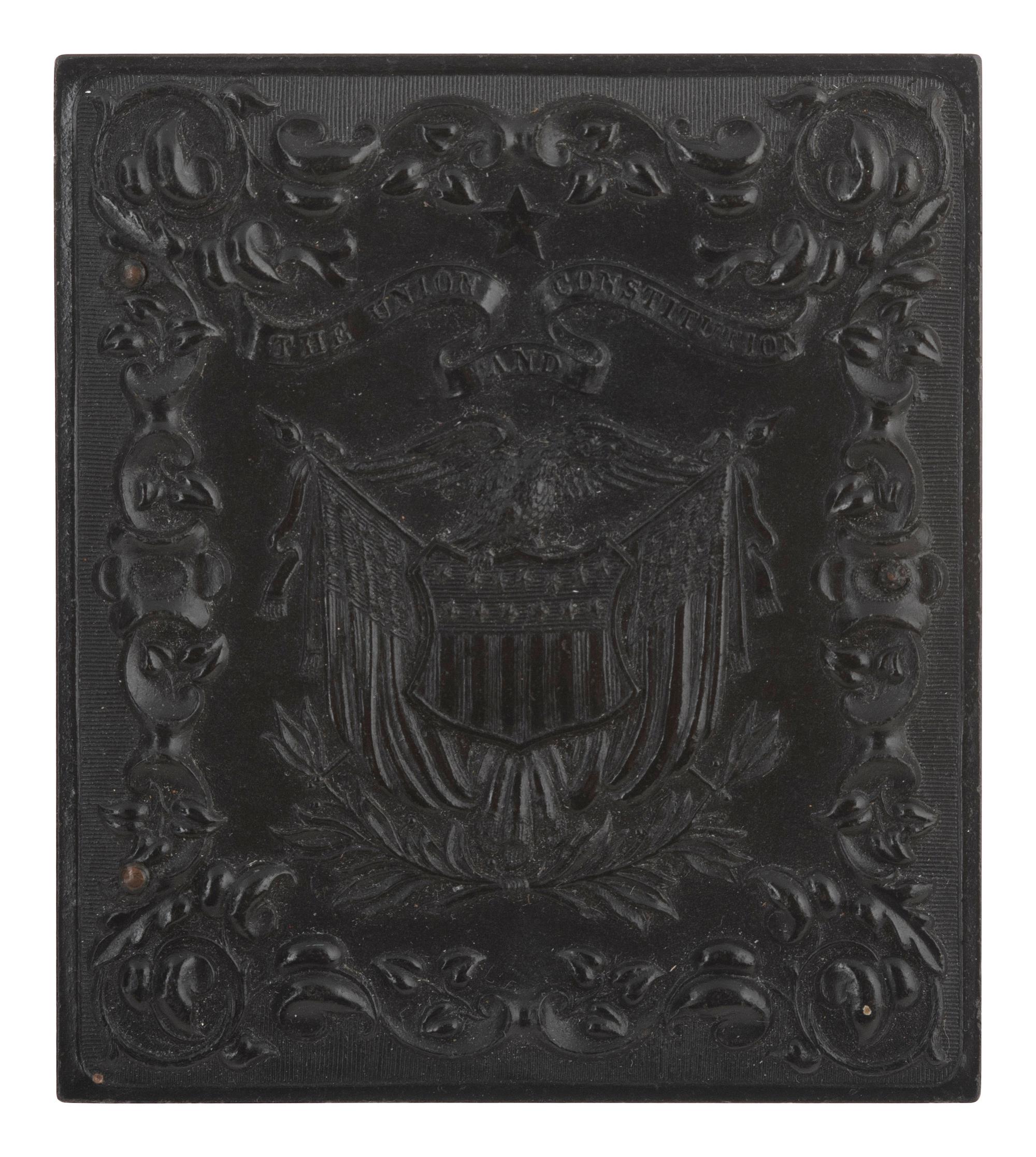[EARLY PHOTOGRAPHY]. 5 daguerreotypes, ambrotypes, & tintypes featuring groups of male subjects.