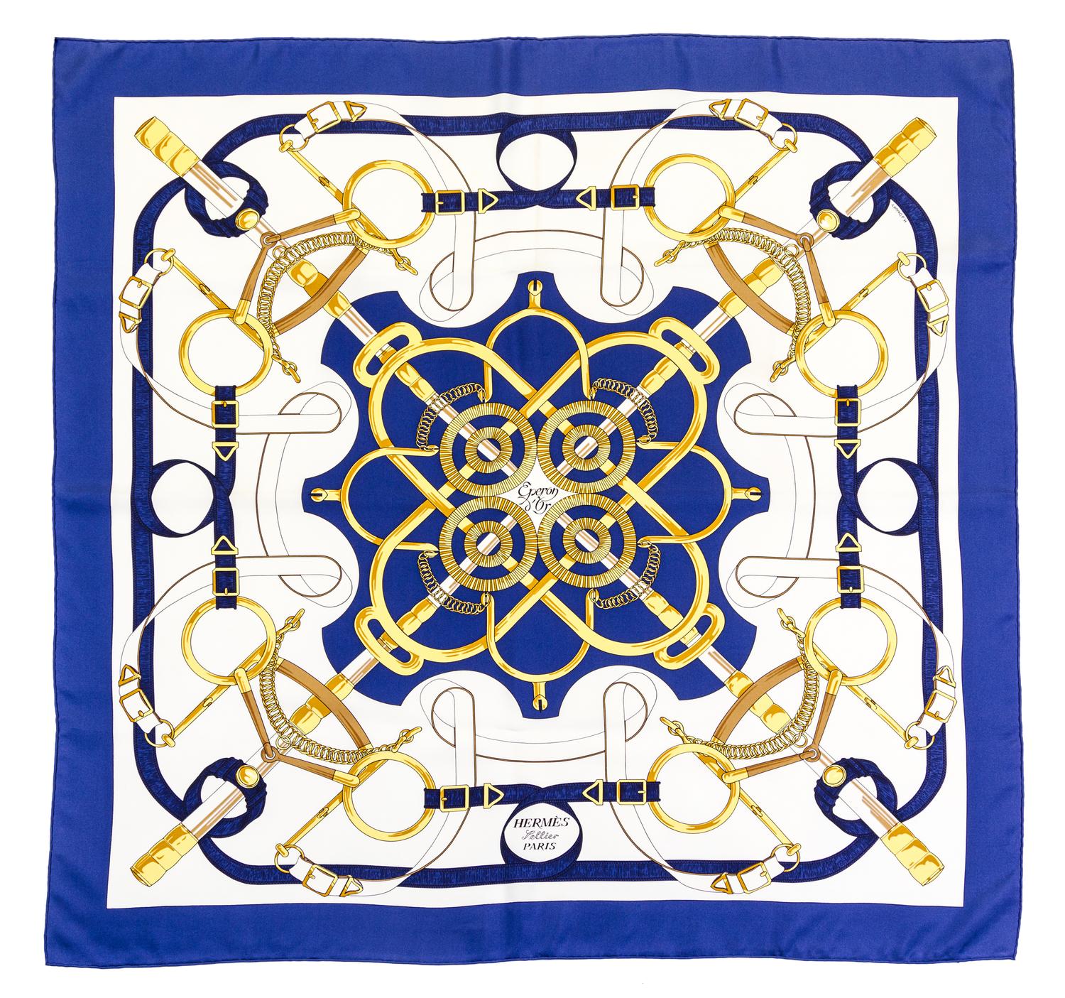 An Hermes 90cm Silk Scarf, 36" x 36".