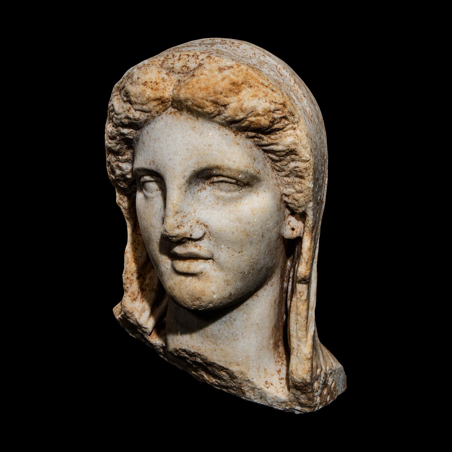 A Greek Marble Head of Demeter
