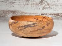 Ancestral Pueblo, White Mountain Redware Pottery Bowl