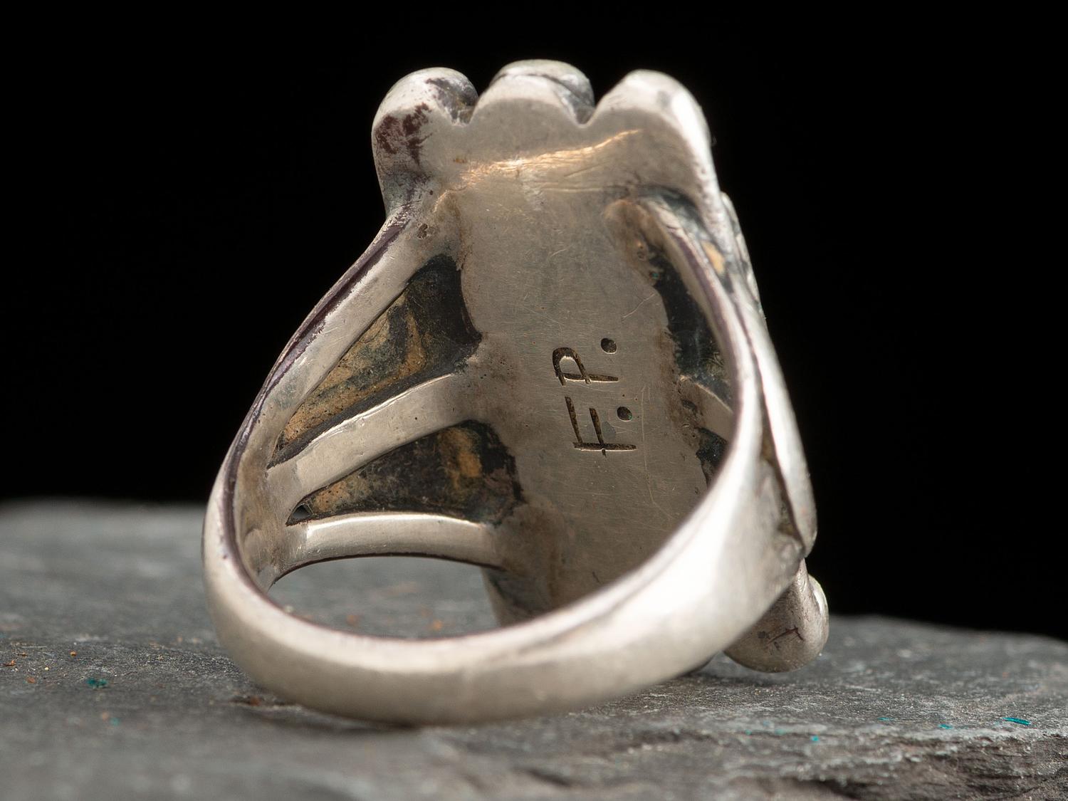 Silver and Lone Mountain Turquoise Ring