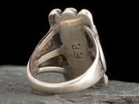 Silver and Lone Mountain Turquoise Ring