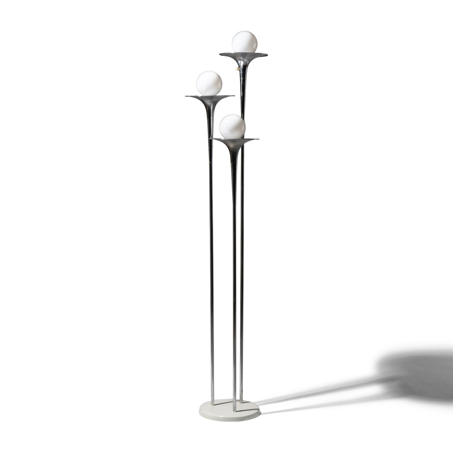 Trumpet floor lamp, Italian