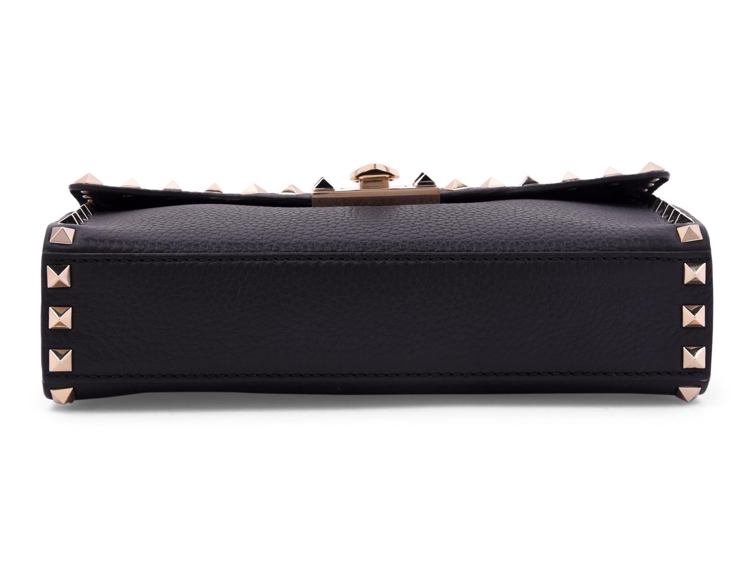 Valentino Rockstud Leather Shoulder Bag, 2000s