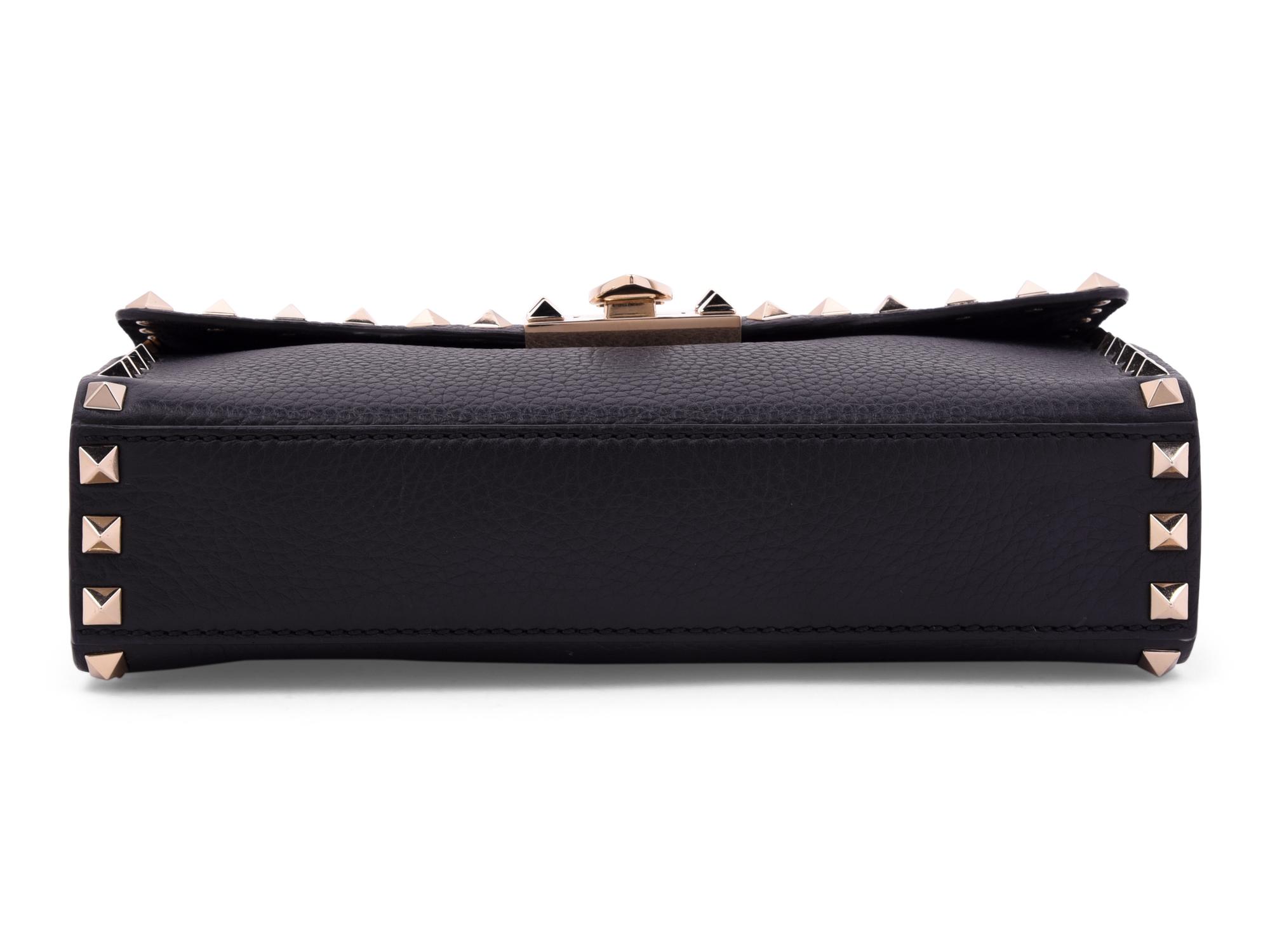 Valentino Rockstud Leather Shoulder Bag, 2000s