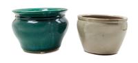 A Group of Ceramic Jardinières Height of tallest 10 3/4 inches. — 20TH CENTURY