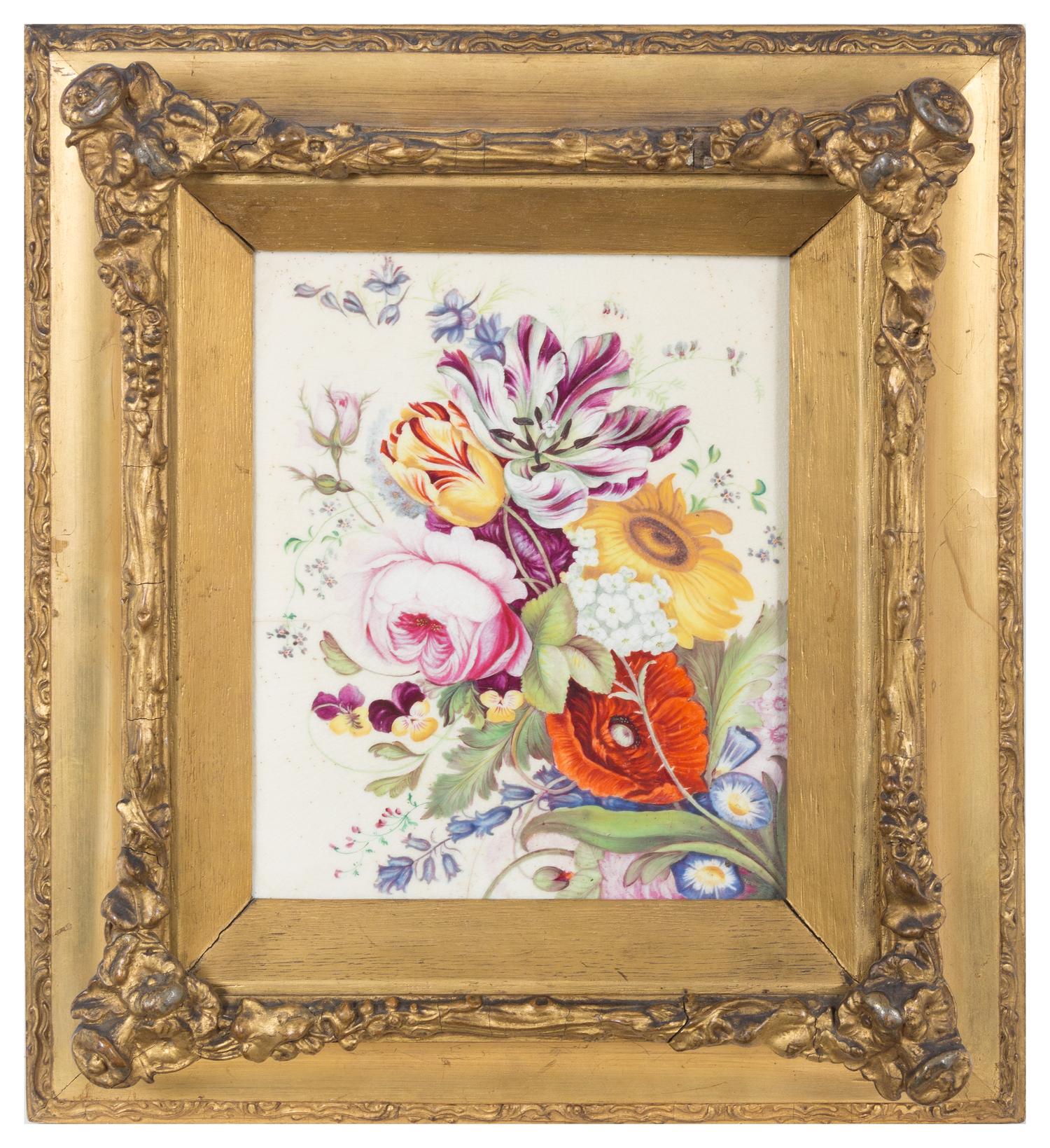 A Continental Porcelain Plaque Height 9 1/2 x width 7 1/2 inches. — 19TH CENTURY