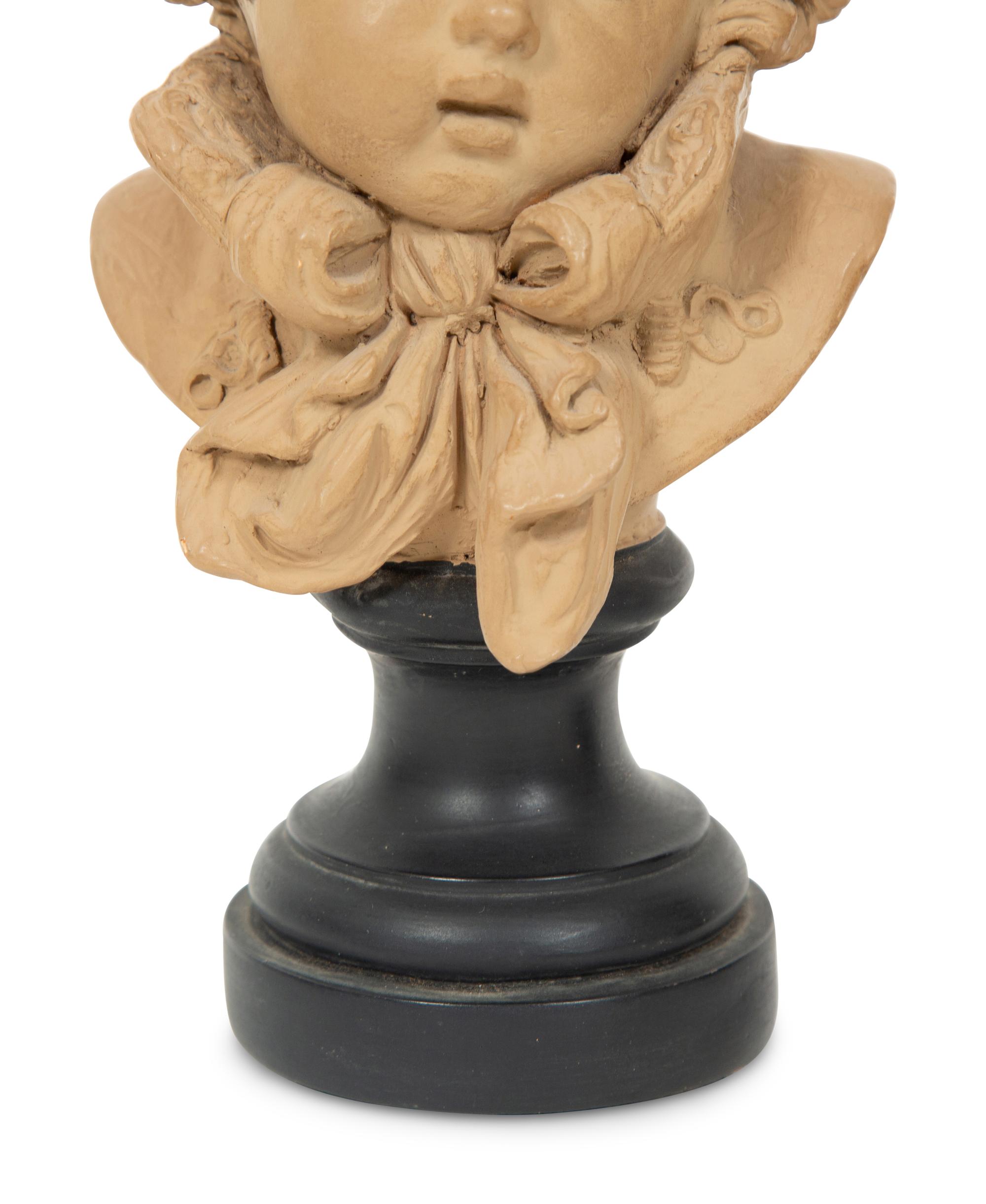 Busts of a Girl and Boy , circa 1880