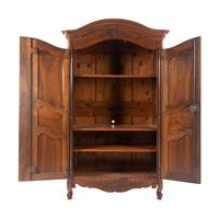 A Louis XV Provincial Walnut Armoire