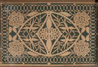 A Scherenschnitte Cutwork Picture with Birds and Flowers