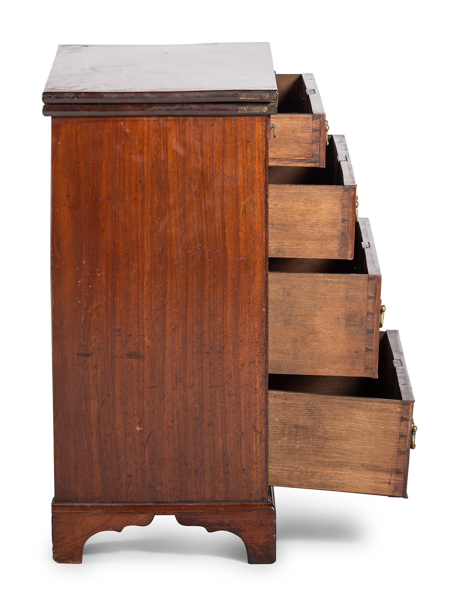 An English Mahogany Bachelor's Chest