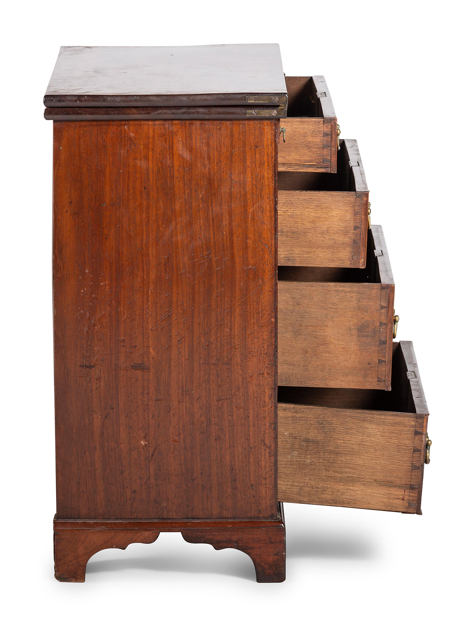 An English Mahogany Bachelor's Chest