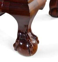 A Chippendale Style Carved Mahogany Bombe-Form Slant-Front Desk