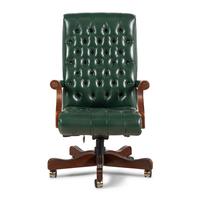 A Georgian Style Leather Upholstered Desk Chair